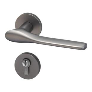 雅洁全铜静音轻奢门锁分体金色木门锁现代美式室内卧室铜锁S2021D