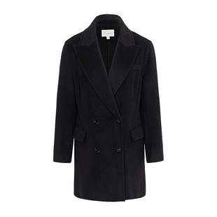 JESSIE美拉德羊毛大衣女冬季新款呢子西装驼色高级感毛呢外套