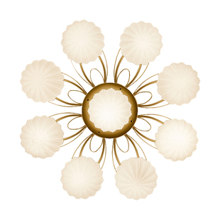 美式客厅吸顶灯具北欧现代简约卧室餐厅灯饰次卧主卧房间大厅大灯