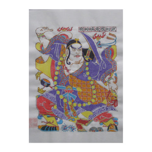 新款锦绫装裱镜框摆件杨家埠木板年画装饰相框传统文创摆台伴手礼