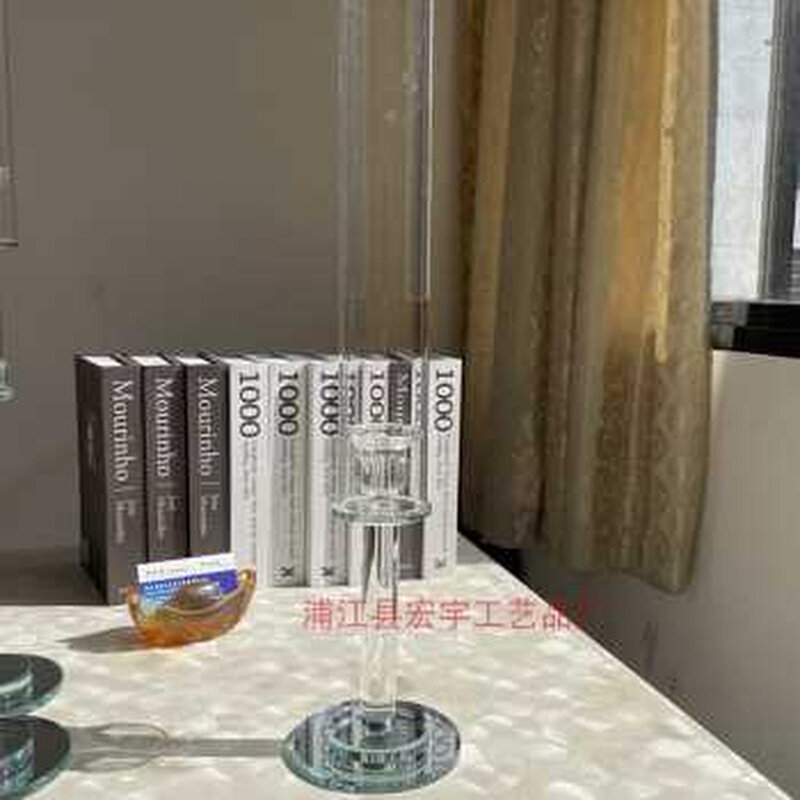 欧式水晶烛台玻璃婚庆婚礼烛台家E用浪漫烛光晚餐桌灯简约装饰
