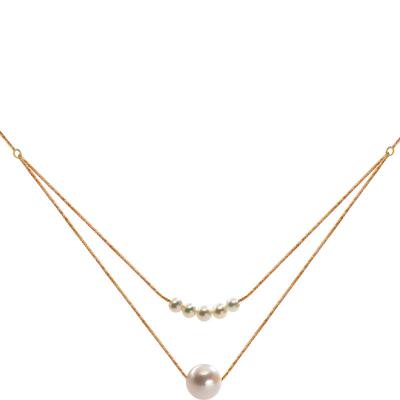 南珠宫18K海水珍珠圆项链