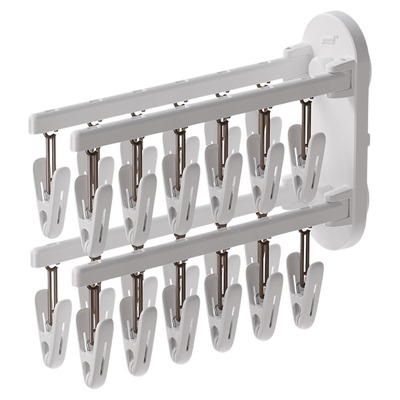 太力吸盘袜子晾晒架可折叠多功能