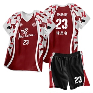 2026新款排球服女定制套装专业训练比赛队服男款学生速干气排球服