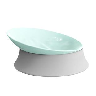 休普猫碗陶瓷猫食盆猫咪饭碗狗碗猫粮碗宠物保护颈椎喝水碗猫碟