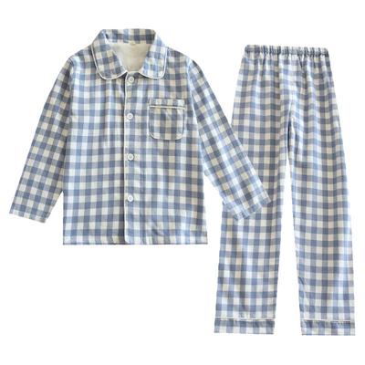 棉绒简约纯棉春秋睡衣无侧缝舒适