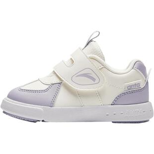 安踏学步鞋幼儿园鞋小白鞋秋冬新款童鞋轻便儿童运动鞋男女童板鞋