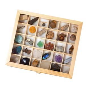 儿童考古玩具挖掘矿石天然水晶寻宝石挖宝藏探秘化石标本钻石盲盒