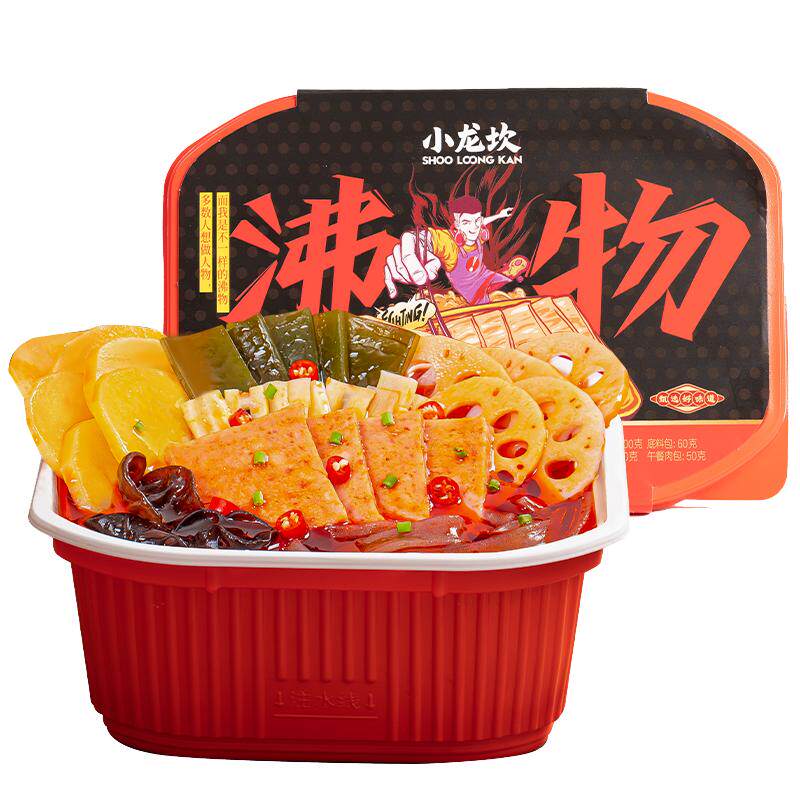 小龙坎麻辣午餐肉390g自热火锅自煮速食方便火锅懒人自热小火锅