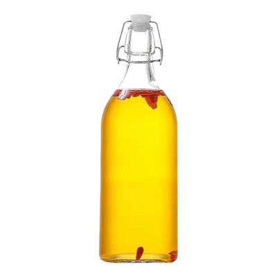 新款加厚泡酒玻璃瓶密封自酿酒瓶带盖空瓶子白酒瓶卡扣果酒酵素瓶