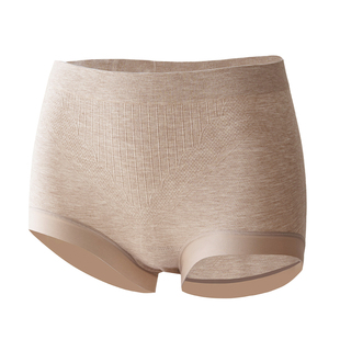 美宅无缝中腰内裤女士100A蚕丝抑菌加长裆提臀收腹2026新款三角裤