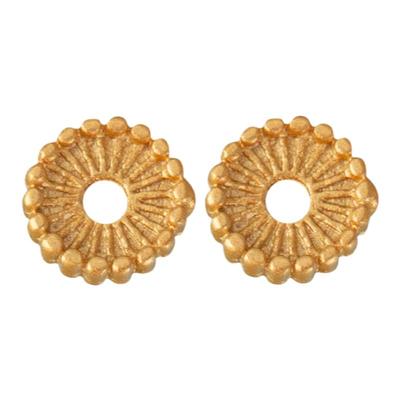 金色镂空小花托隔片沙金花片隔珠