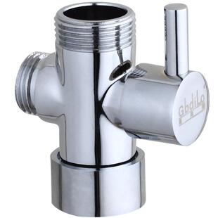 花洒分水器全铜快开淋浴三通一进二出分水阀4分6分转换器配件接头