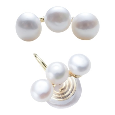 天然淡水珍珠防过敏饱满好看耳钉