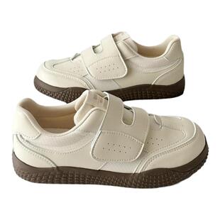 荔枝公园魔术贴德训鞋2025新款春秋运动休闲鞋厚底增高板鞋平底