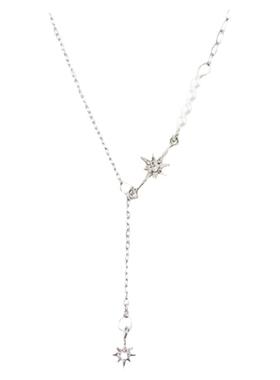 叠戴项链女款2025新款不掉色高级感轻奢小众精致蝴蝶吊坠毛衣链