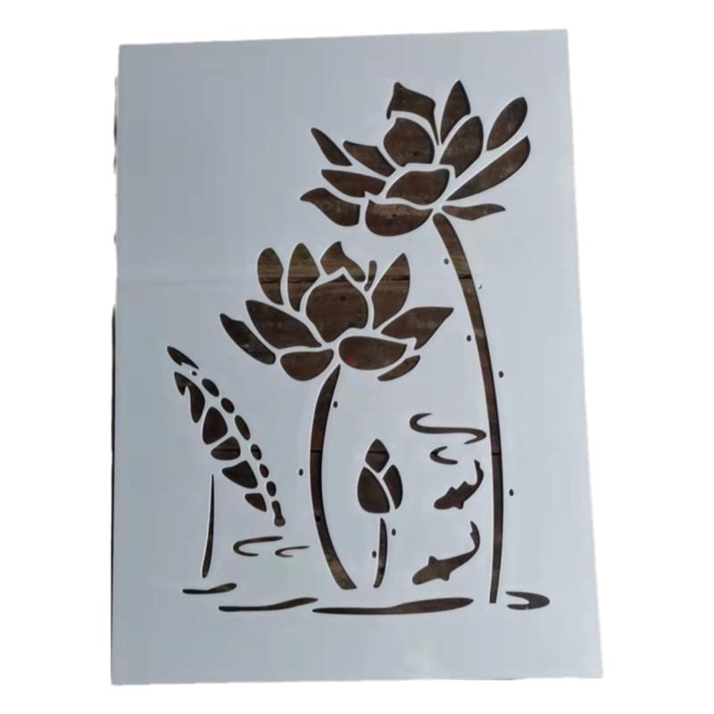 蜡染靛蓝型糊染模板 105花鸟植物43种 蓝染DIY扎染草木染可反复用