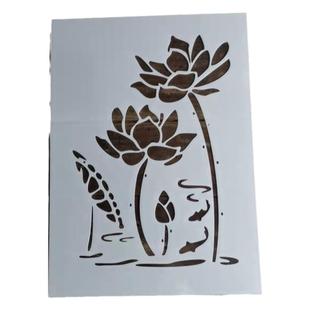 蜡染靛蓝型糊染模板 105花鸟植物43种 蓝染DIY扎染草木染可反复用