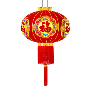 2026马年新款福字大红灯笼挂饰户外阳台大门口一对过新年春节装饰
