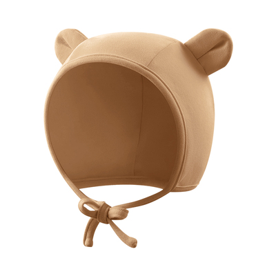 十月结晶粒粒阳光亲肤小熊帽子