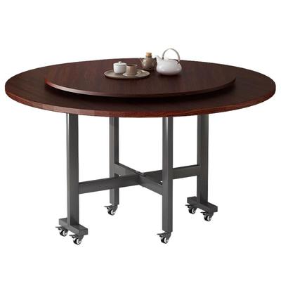 家用聚会大圆桌带转盘