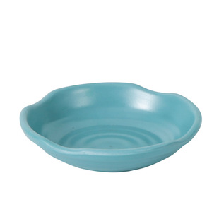 北欧深兰双格三格味碟料碟密胺餐具调料碟餐厅塑料辣椒小碟子商用