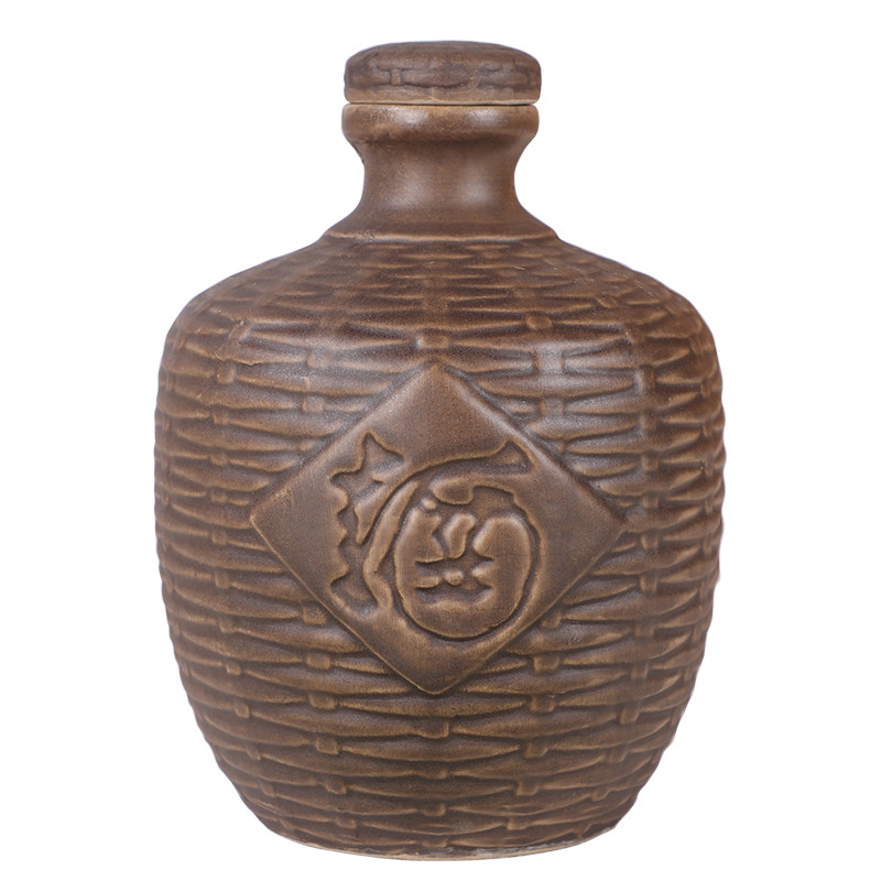 仿古陶瓷酒瓶1斤/5斤/10斤装白酒空瓶子土陶酒坛酒罐家用小酒壶