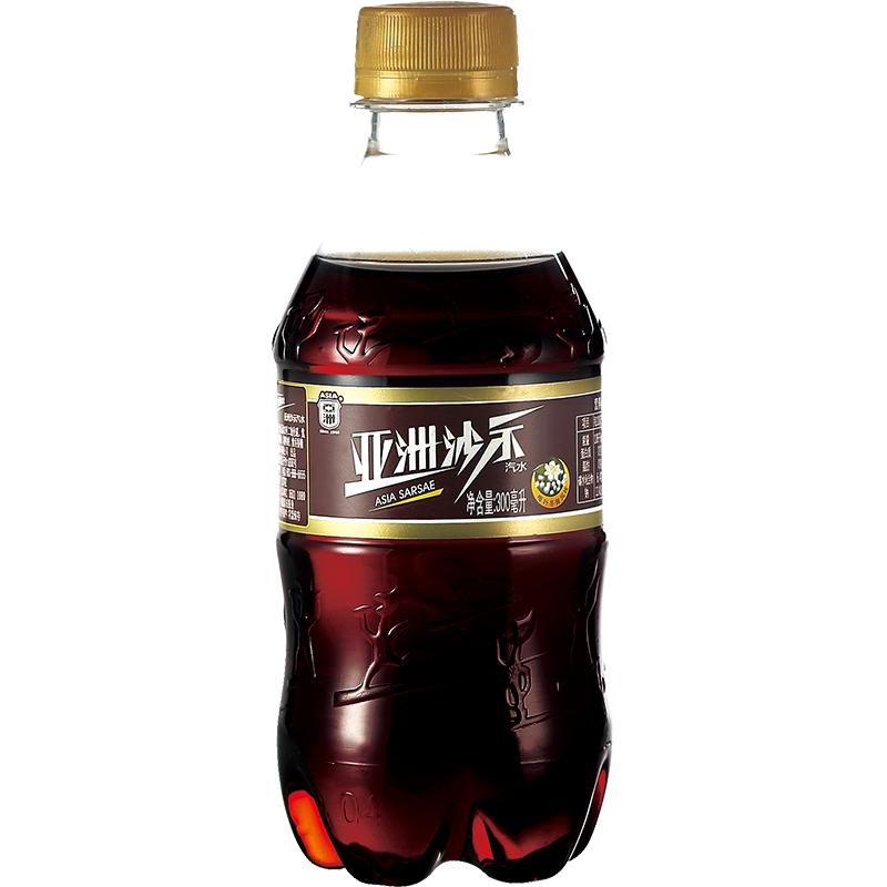 ASIA/亞洲沙示汽水風(fēng)油精味碳酸飲料懷舊廣州怪味可樂300ml*12瓶