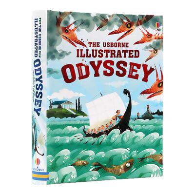 Usborne出品 Illustrated Odyssey 奥德赛  英文原版  精装插图故事书精装儿童英语故事书 儿童英语课外阅读故事书