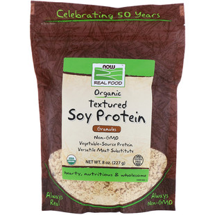 Now Foods大豆蛋白植物肉Textured soy meat Vegan soy protein