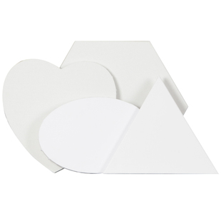 异形油画内框定制圆形六边形三角形椭圆形心形纯棉亚麻油画框批发