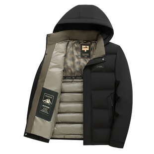 雅鹿男装爸爸冬装外套棉衣2025新款保暖中老年爷爷棉袄棉服派克服
