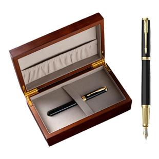 【年会礼品】英雄钢笔7068签字笔男士商务高档木质礼盒练字办公成人专用美工笔送老师生日新年礼物定制墨水笔