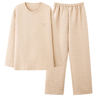 杉杉三层加绒加厚保暖纯棉家居服