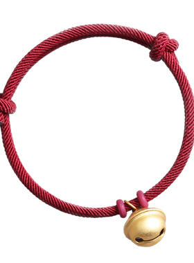 铃铛手链女925纯银有声音