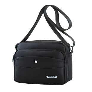 休闲单肩包男牛津纺斜挎收银包女斜挎包收钱包生意包男背包男挎包