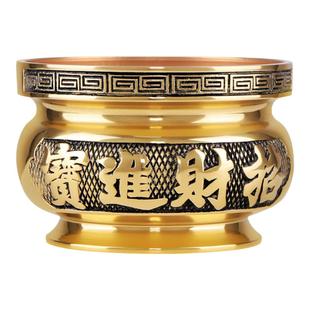 铜香炉 家用室内上香 蜡烛台座一体供奉祖先香火炉纯铜烛台三件套