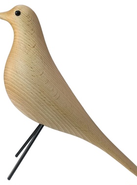 实木尹姆斯小鸟桌面摆件