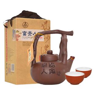 2017年永不分梨酒富贵人家52度浓香型白酒礼盒装纯粮高度礼品老酒