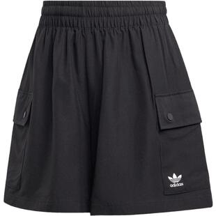 滔搏adidas阿迪达斯三叶草女子工装口袋运动休闲梭织短裤JD1514