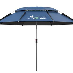 渔之源三折叠钓鱼伞2025新款钓伞钓鱼遮阳伞专用雨伞便携短节伞