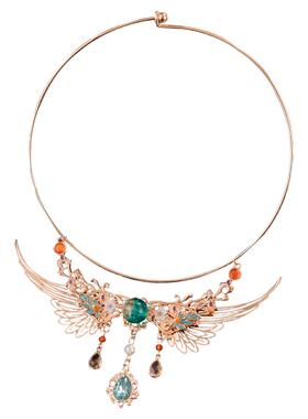 古装璎珞项圈新中式手工