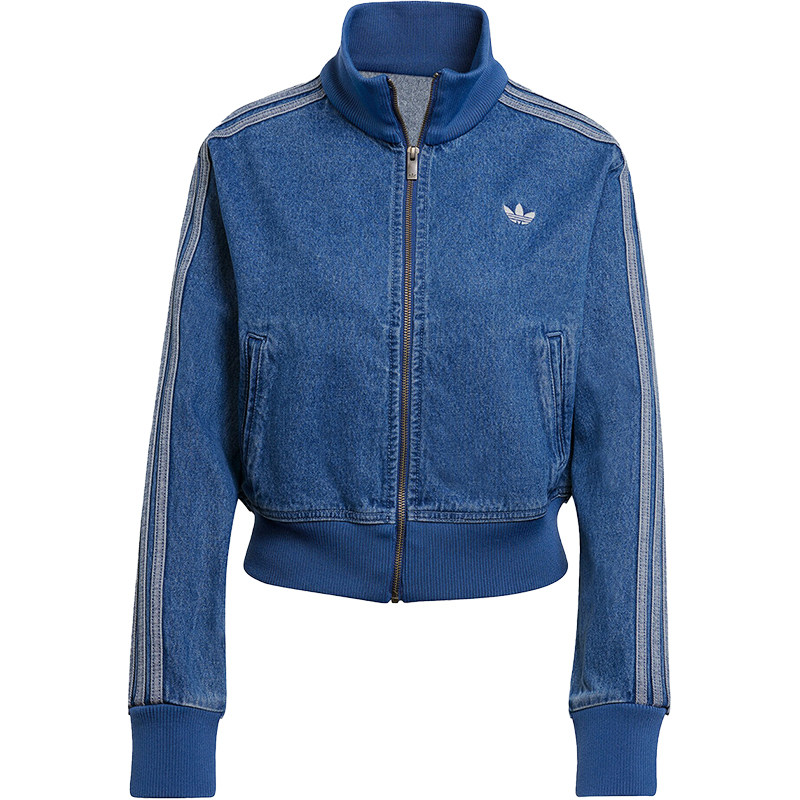 Adidas/阿迪达斯正品三叶草女士牛仔短款运动时尚外套JD2570
