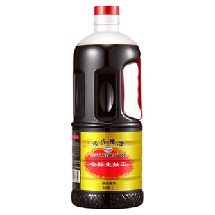 珠江桥牌金标生抽王1L小瓶黄豆天然酿造酱油家用炒饭菜凉拌豉油