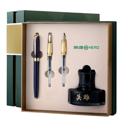 英雄品牌三笔头美工宝珠笔赠墨囊