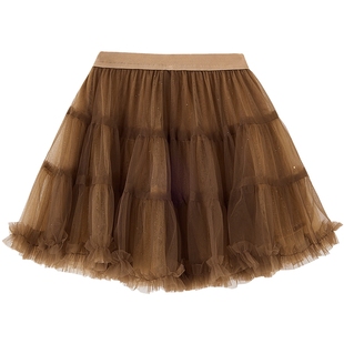 笛莎童装女童半身裙25秋冬装女宝宝小童儿童女孩韩版短裙网纱裙子