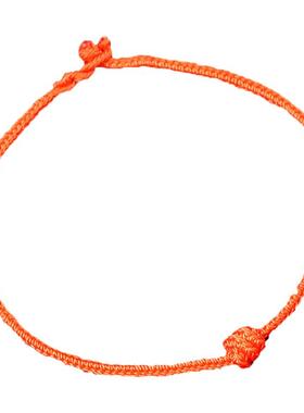 新年诸事皆橙2025蛇年生肖猴猪蛇手工编织红手绳男女款节日礼手链