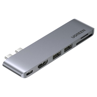 UGREEN绿联typec扩展坞拓usb雷电3hdmi投影转换器笔记本电脑网线
