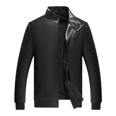 兽王新款海宁休闲皮夹克真皮皮衣