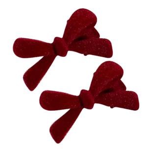 川野迷你蝴蝶结发夹头饰网红气质边夹侧边刘海夹前额小夹子女发饰